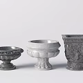 Garden Ornamental Planters With Various Designs And Intricate Carvings For Outdoor Decor