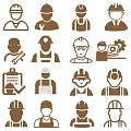 Wooden Wall Decor with Multiple Occupational Silhouette Designs for Home