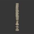 Architectural Staircase Railings With Ornate Balusters And Beige Design Elements