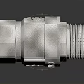 High Quality Silver Metal Ball Valve With Red Handle For Industrial Pipeline Fitting