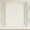 Elegant White Gypsum Molding Panels With Symmetrical Decorative Patterns For Interior Design