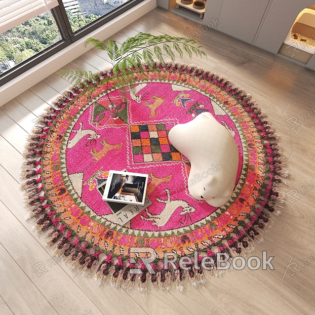 American Round Carpet model