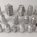 Collection of Metal Hardware Components with Various Shapes for Industrial Use