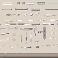 Various Decorative Door Handles In Different Metal Designs And Styles For Homes