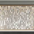 Modern background wall Random background wall Cyber red background wall background wall partition sofa background 3d model