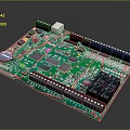 integrated circuit board circuit board integrated circuit integrated circuit integrated block electronic board electronic component electronic part chip 3d model