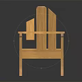 Natural Wooden Folding Chair Furniture With Classic Design And Durable Structure For Outdoor Use