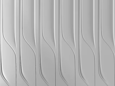 Bedroom arc background wall 3d model