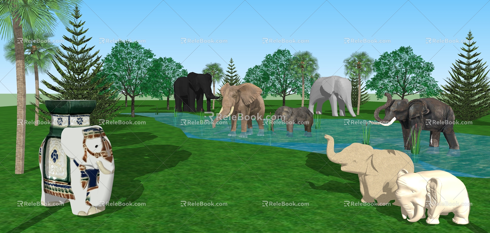 The Modern Elephant 3d model