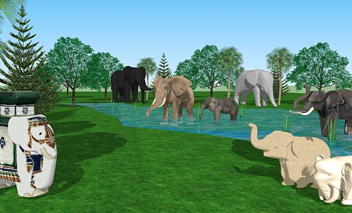 The Modern Elephant 3d model