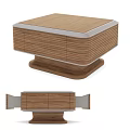 Modern Wooden Coffee Table With Drawers And Multi Layer Storage Design