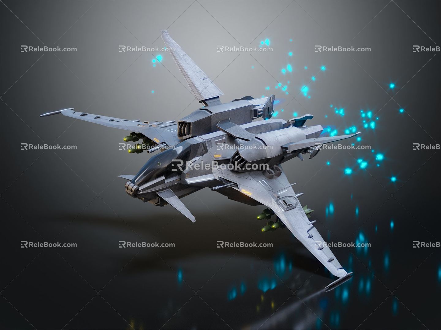 Modern Fighter Fighter Fighter Science Fiction Fighter 3d model