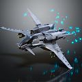 Modern Fighter Fighter Fighter Science Fiction Fighter 3d model