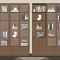 Nordic style bookcase 3d model