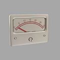 Industrial Equipment Analog Gauge With Scale Pointer Metal Case And Circular Button