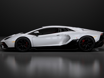 Modern sports car Lamborghini sports car 3d model