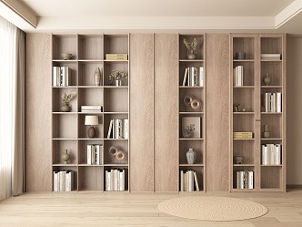 Middle Style Bookcase 3d model