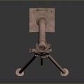 laser tower turret turntable sci-fi tower defense game tower defense sci-fi turret game turret game turret 3d model