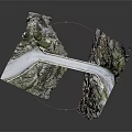 modern road overpass highway expressway 3d model