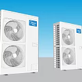 Two White Gree Air Conditioner Outdoor Units With Sleek Design For Daily Home Use