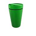 Green Insulated Travel Cup With Secure Lid For Hot Cold Beverages