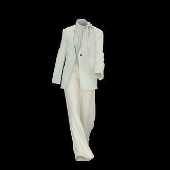 Women's Casual Suit Trousers 3d model