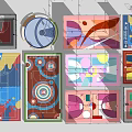 Various Colorful Sports Equipment Court Layout Designs For Athletic Use