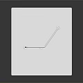 White Square Board With Curved Metal Hook Modern Home Hanging Design