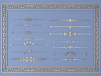 1015 Metal Carved 27 3d model