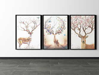 Modern Animal Painting Hanging Painting 3d model