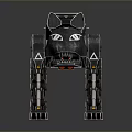 Mechanical Dog With Metallic Structure And Black Futuristic Design 3d model