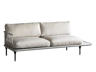 Quiet double sofa 3d model