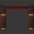 Classic Wooden Furniture Table With Rectangular Carved Surface And Decorative Legs Design