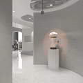 Modern Hair Salon Interior Design With Sleek Barber Chairs Mirrors And Lighting