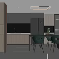 Modern Living Dining Room Interior With Wooden Walls Chandelier Sofa Plant And Staircase