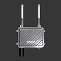 Industrial Wireless Communication Device With Two Antennas And Rugged Metal Enclosure