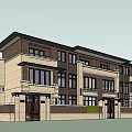 Modern Detached Villa Exterior With Stone Wood Facade Large Windows And Landscaping