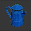 Stylish Blue Electric Kettle With Lid Handle And Modern Design For Daily Household Use
