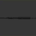 Modern Tactical Rifle With Gray Body Detachable Magazine And Scope Mount