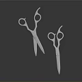 Metallic Scissors With Modern Design Sharp Blades And Ergonomic Handles