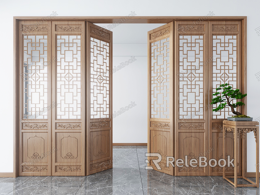 New Chinese Style Screen Screen Partition model