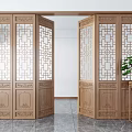 New Chinese Style Screen Partition 3d model