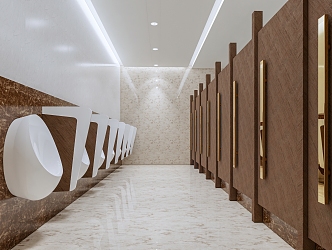 Public toilet Modern toilet 3d model