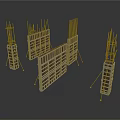 Structural Construction Formwork Equipment With Steel Reinforcement And Building Templates