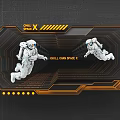 Commercial Chill Gun Device With Astronaut Figures Tech Circuit Board Design And Orange Black Accents