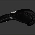 High Quality Black Boxing Gloves Sports Equipment With White Logo For Training And Fitness