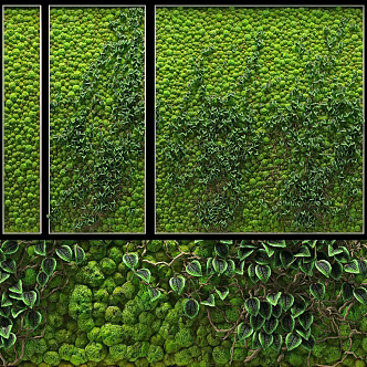Modern plant wall green plant modeling wall green plant wall plant wall creative art plant wall decoration pendant 3d model