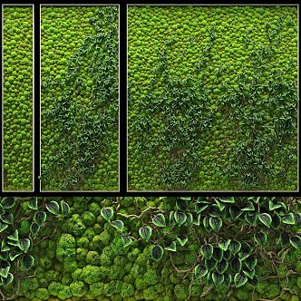 Modern plant wall green plant modeling wall green plant wall plant wall creative art plant wall decoration pendant 3d model