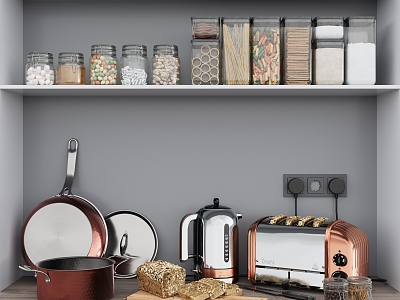 Modern Kitchen Supplies Portfolio 3d model