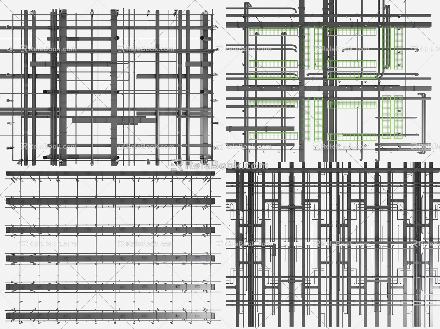 Industrial LOFT Pipe Ceiling 3d model